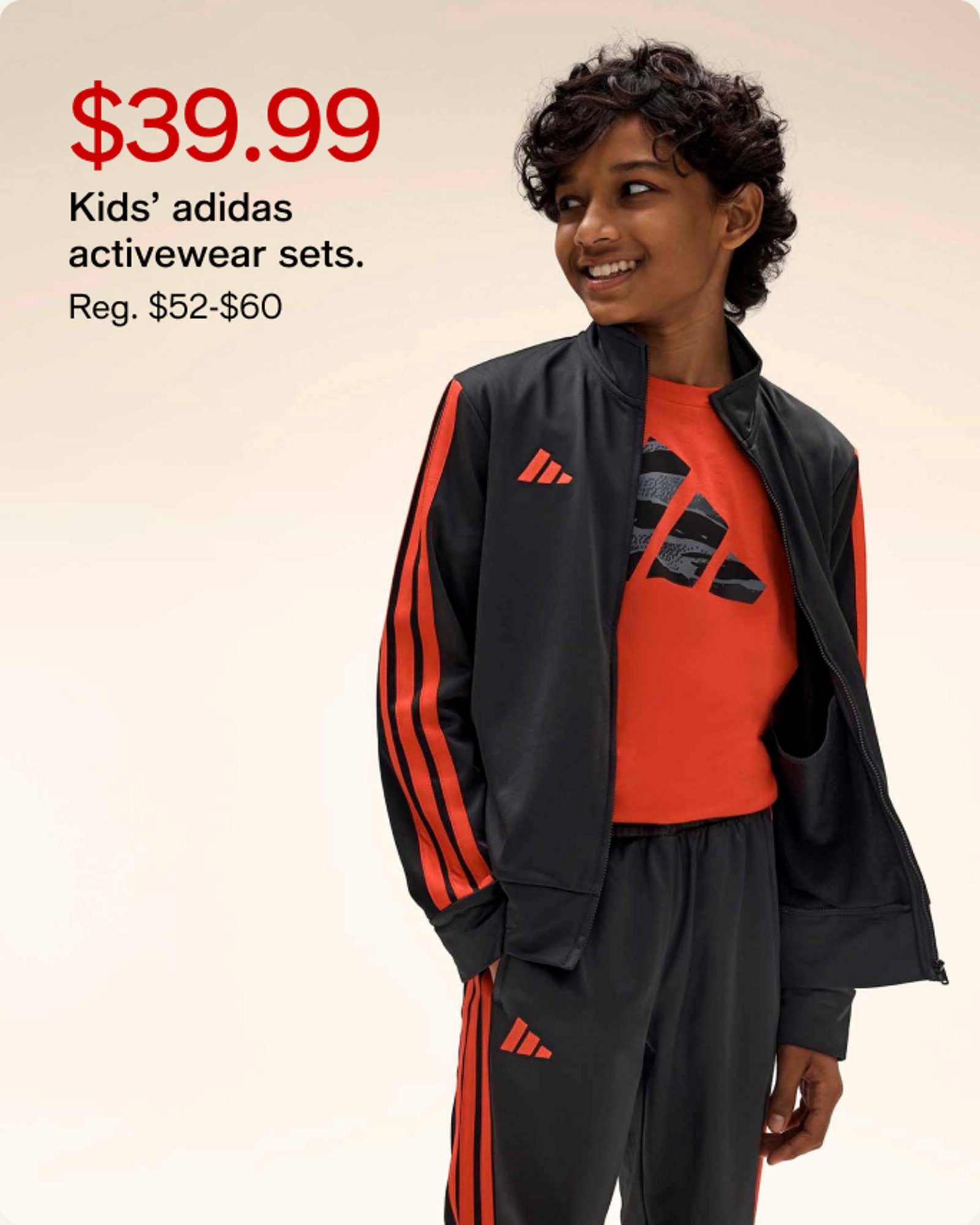 $39.99 kids adidas activewear sets