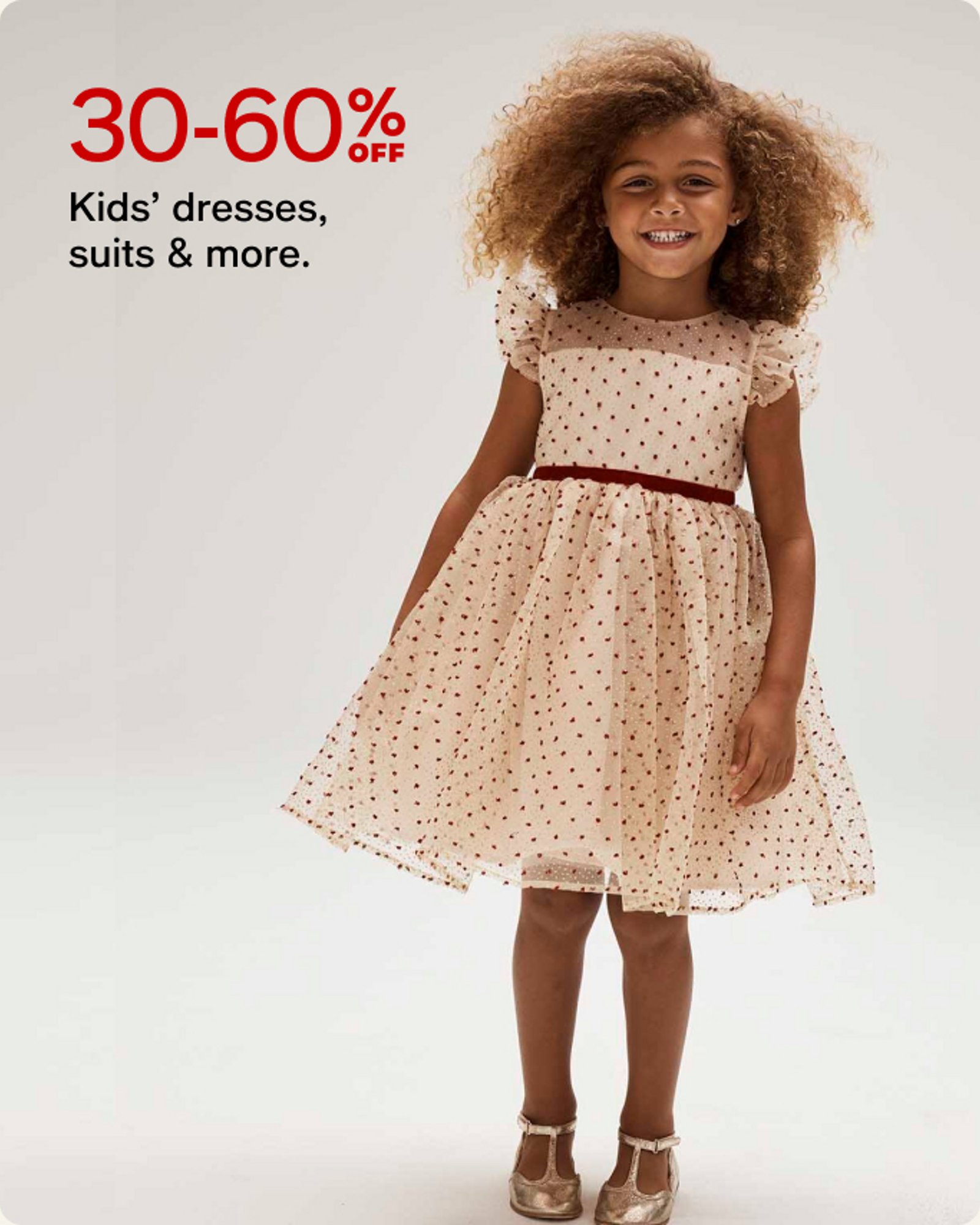 30-60% off kids dresses, suits and more